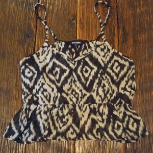 Tildon sheer tribal crop top nwot